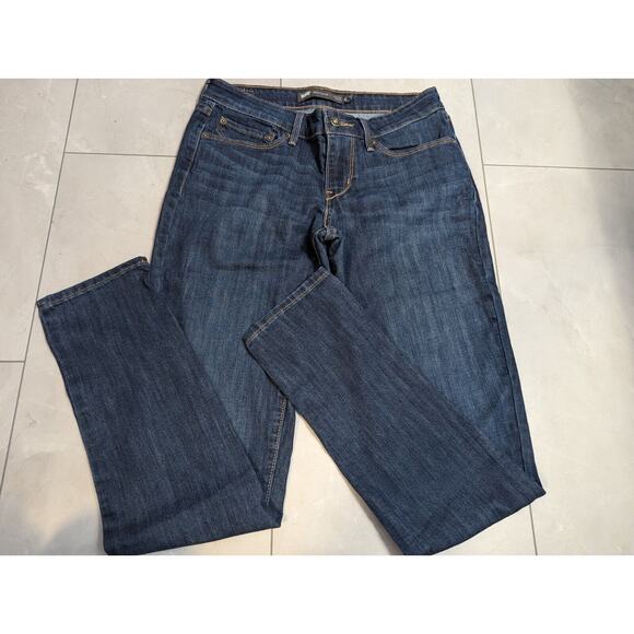 Levi's Demi Curve Mid Rise Skinny Womens Dark Wash 4/27 - Picture 1 of 6